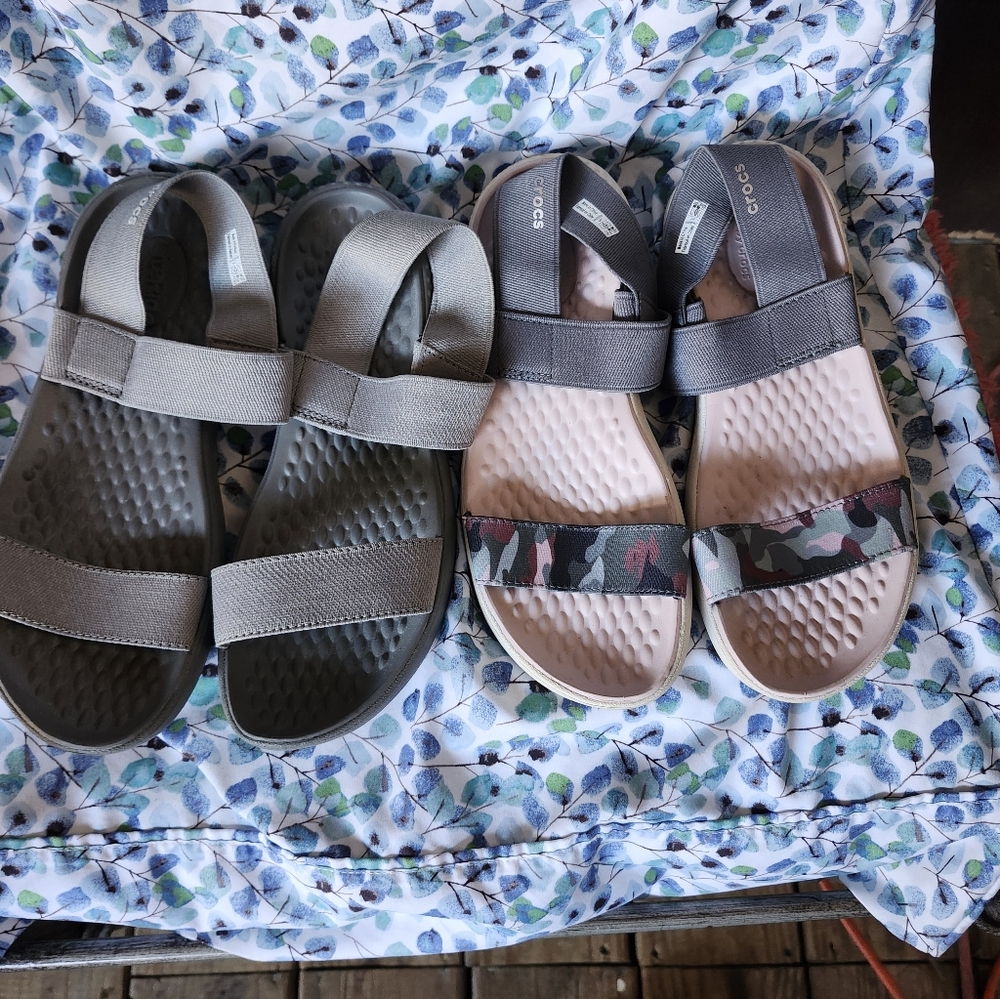 Crocs Sandals 2 Pair